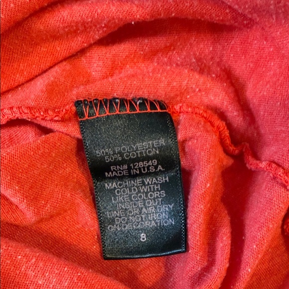 Aviator Nation Kids Red Tee with Navy Logo and Retro Stripes, size 8 - Picture 5 of 5